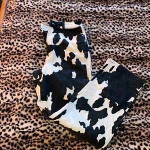 NEVER WORN cow pants